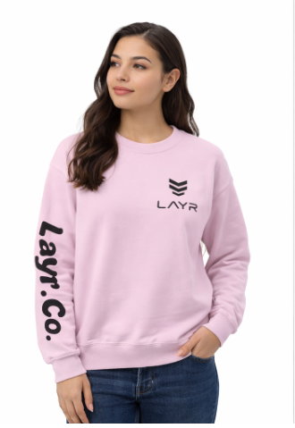 LAYR Logo Crewneck Sweatshirt — Minimalist Streetwear Pullover